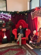 Keeping the seat warm for Santa