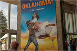 The famous image from the film reproduced to advertise the production