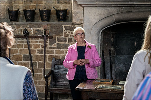 Our Guide for Broughton Castle welcoming us