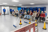 We learned all about how the dogs are trained to avoid obstacles