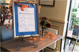 The table plan showed where we were all sitting and with whom.