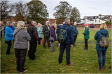 Our socially distanced group being very well behaved