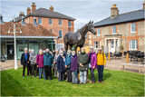Masked up to keep safe at the National Horse Racing Museum