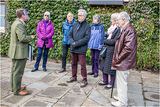 Listening intently to our guide