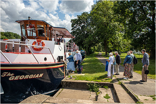 Our boat "The Georgian" was waiting for us at our exclusive mooring.