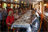 We were sat at two long tables.