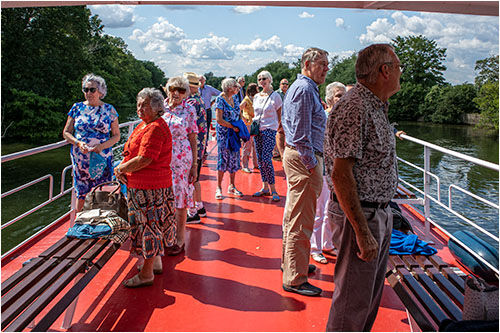 Then we went "back on top" to enjoy the sunshine as we ended our cruise
