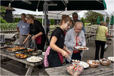 The food was served to us outside