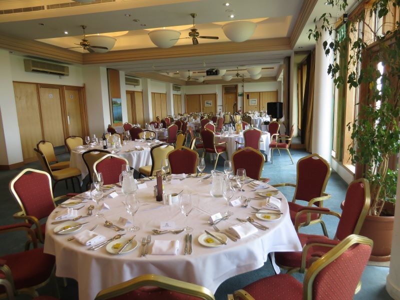 The tables are all set