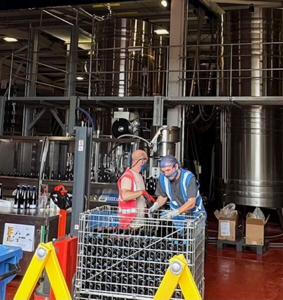 Then we saw some of the work carried out in the winery