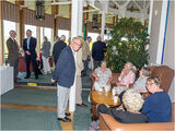 Time for a cuppa and a chat before the AGM starts