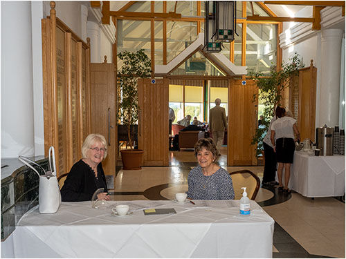 The "Meet and Greet" Girls welcoming members and Guests