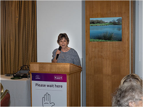 Our new Treasurer explaining where all the money has gone.