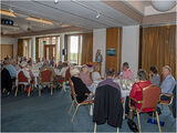 The Social Secretary giving details of the trips we did/should have done and will be doing