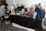 Julie from Ginger Jewels setting up her stall