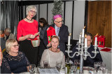 Sue Russell and Nigel Field presenting a raffle prize