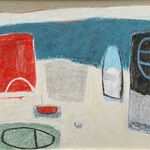 Little Red Boat pastel 400mm x 500mm