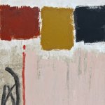 Red, Ochre and Black Acrylic 225mm x 175mm