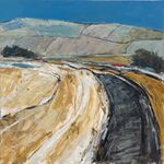 Blue Sky Over Pendle mixed media 400mm x 400mm