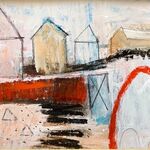 Sheds mixed media 210mm x 300mm