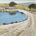 Moss Pond mixed media 450mm x 450mm