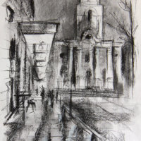 Brushfield Street towards Christ Church.