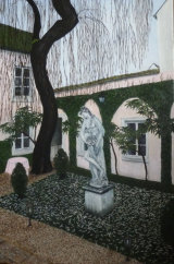 A Garden in Beaune - Greetings card