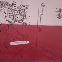 Original Oil Painting, Cyprus Stone (back)