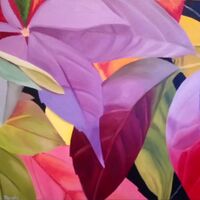 Autumn Leaves # 9 Autumn leaves image number 9, oil on stretched canvas, 30 x 40 cm.