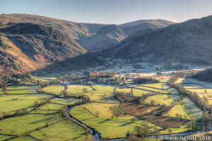 Eagle Crag & Rosthwaite From Castle Crag