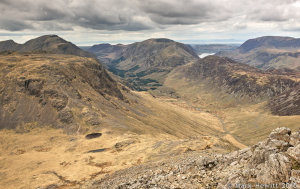 Kirk Fell, Ennerdale, Haystacks, High Crag & Crummock Water From Great Gable