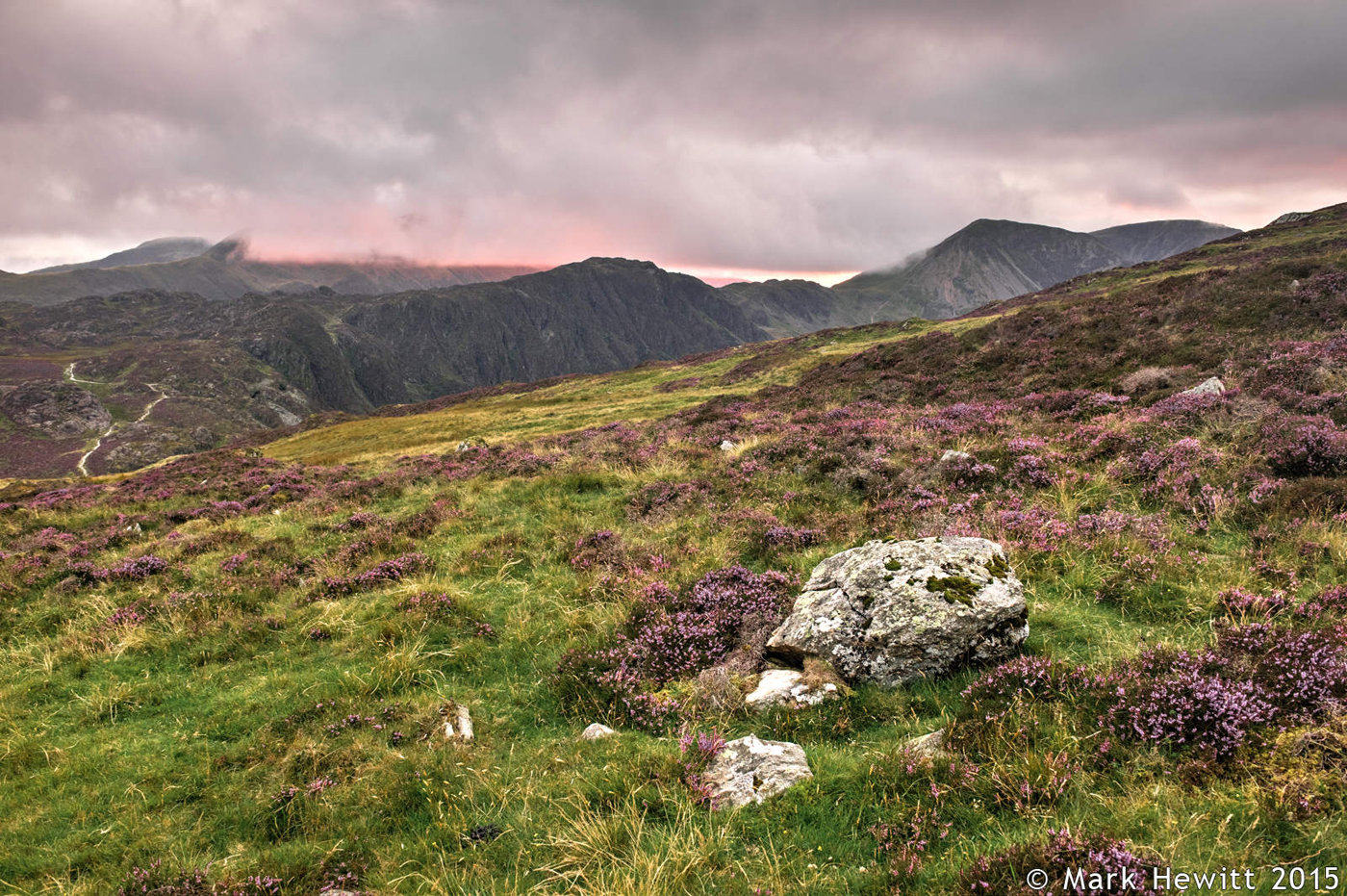 Last Light Over Kirk Fell, Haystacks & High Crag