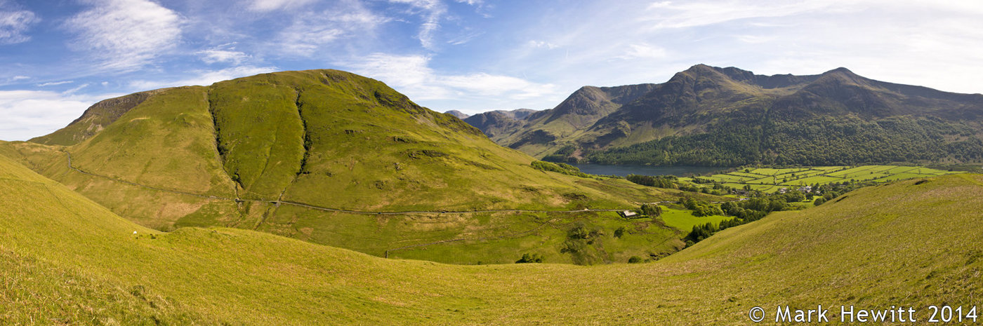 Newlands Hause & Buttermere From Low Bank