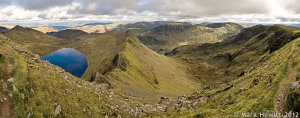 Red Tarn And Striding Edge From Helvellyn