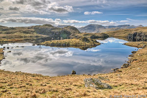 St Sunday Crag & Helvellyn From Angle Tarn