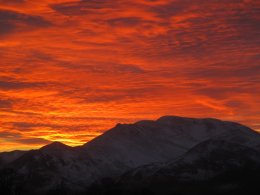 Sunset Over Causey Pike From Castlerigg