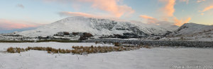 Sunset Over Clough Head From Low Rigg