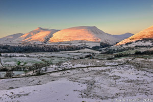 Sunset Over Latrigg & Lonscale Fell