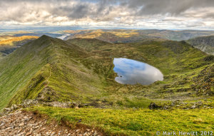 Swirral Edge And Red Tarn From Helvellyn