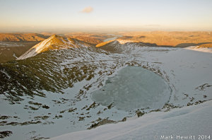 Swirrel Edge & Red Tarn From Helvellyn