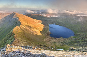 Swirrell Edge, Catstycam and Red Tarn From Helvellyn