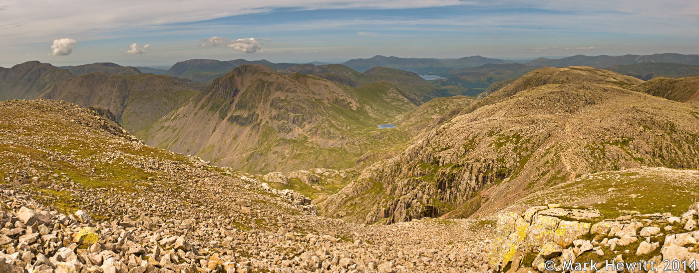 The View From Scafell Pike Summit