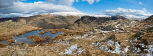 The View Of Ullscarf and Eagle Crag From Rosthwaite Fell
