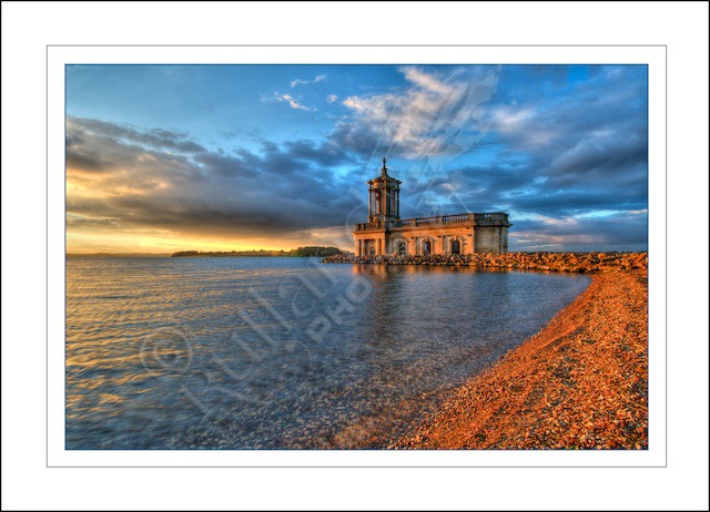 Sunset over Normanton Church