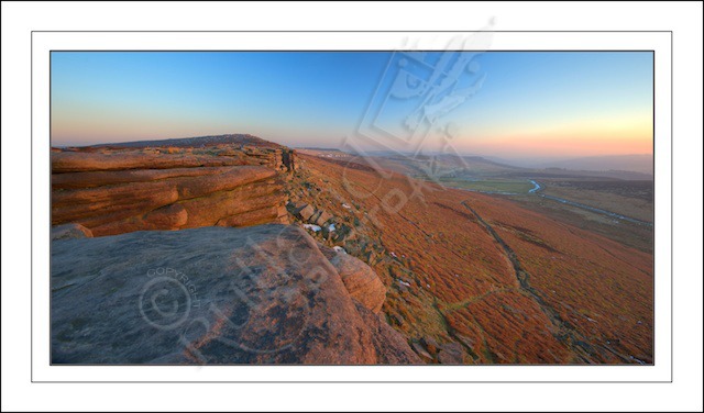 Stanage Edge Sunset