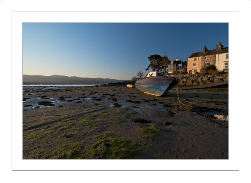 The tide is out at Porthmadog Harbour