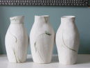 3 Small stoneware vases (sold)