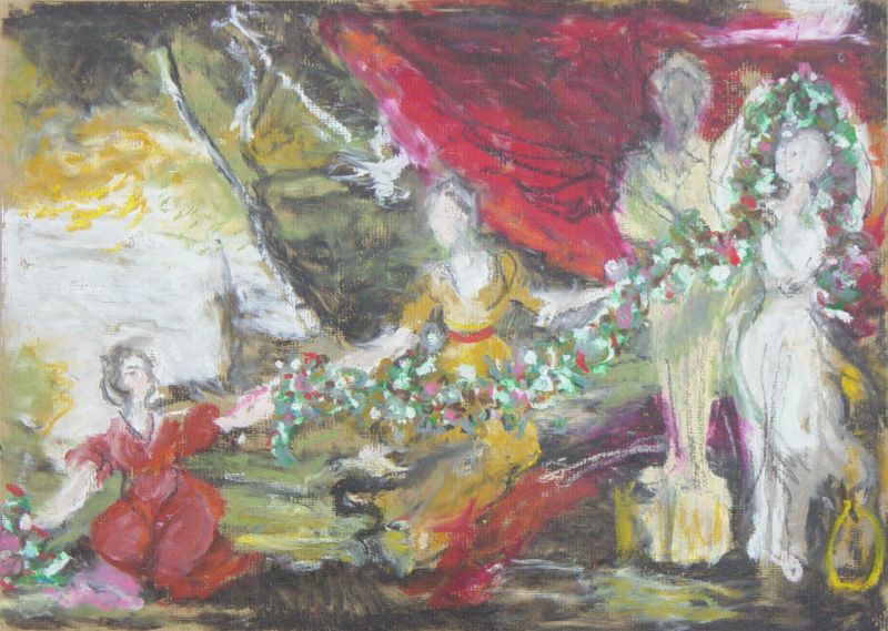 Three Ladies (after Joshua Reynolds)