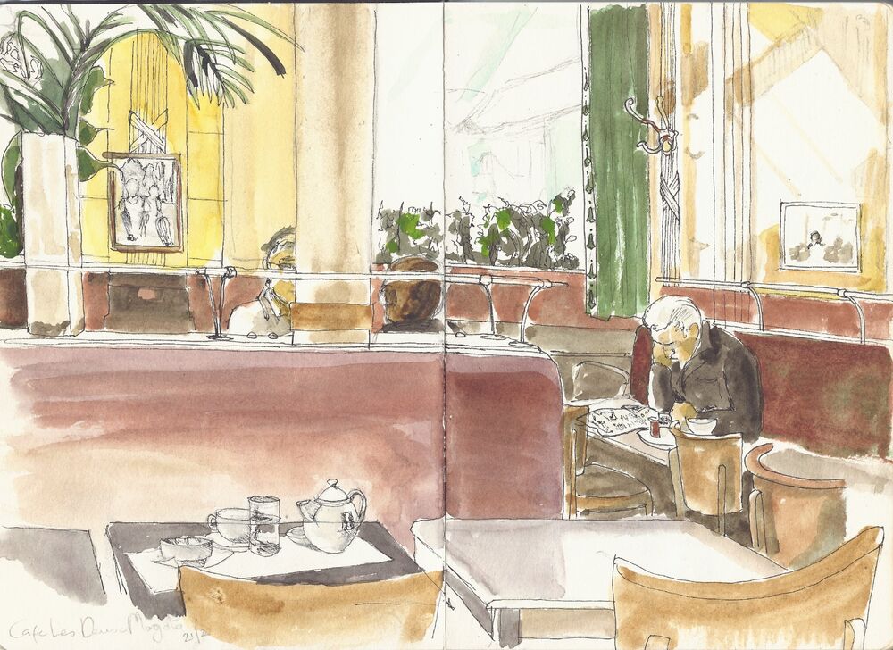 At Les Deux Magots, Paris