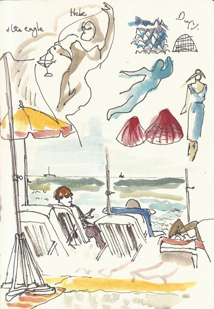 Nice plage after Dufy show.